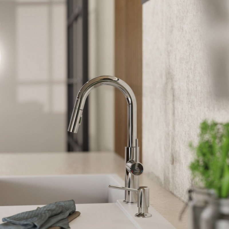 Soap Dispenser, Dispenser for liquid soap in chrome