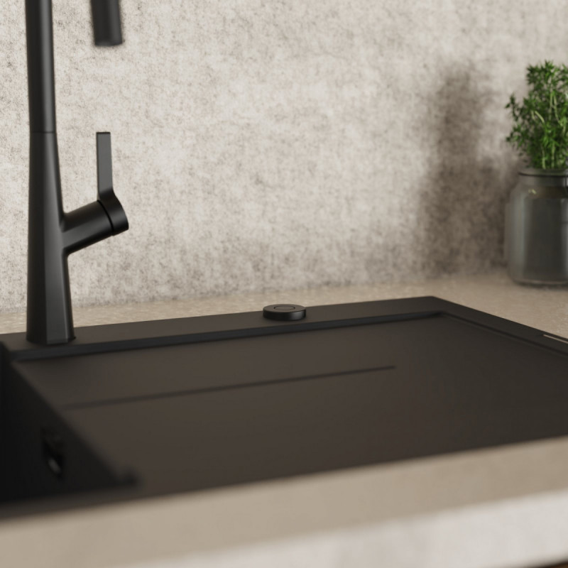 Air Switch, Garbage disposal operating button in matte black