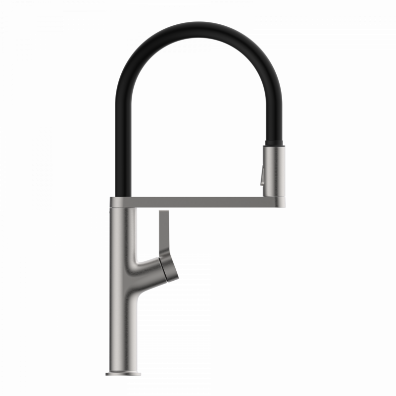 Atik, Kitchen faucet semi-pro with pull-down soft-touch hose in brushed nickel