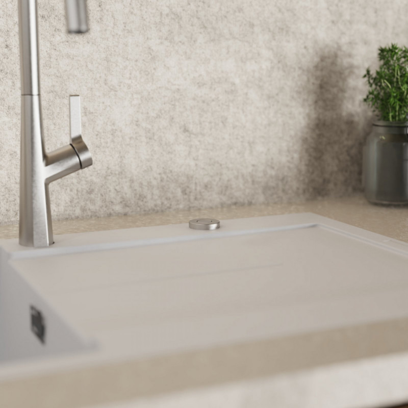 Air Switch, Garbage disposal operating button in brushed nickel