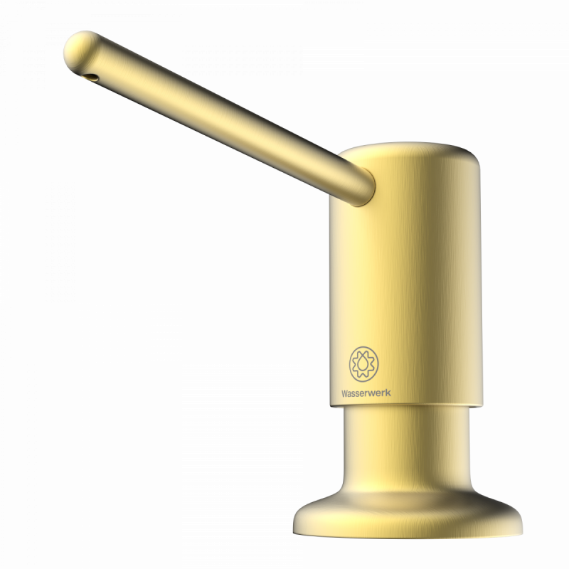 Soap Dispenser, Dispenser for liquid soap in brushed gold