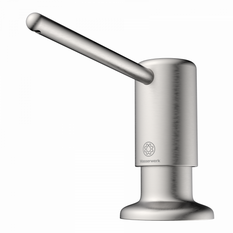 Soap Dispenser, Dispenser for liquid soap in brushed nickel