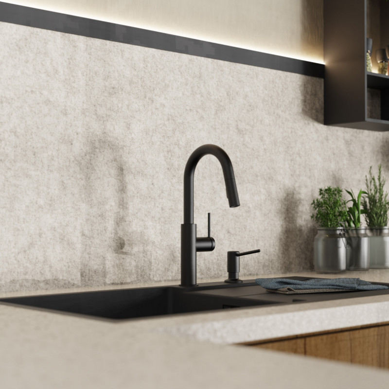 Soap Dispenser, Dispenser for liquid soap in matte black