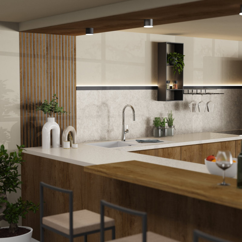 Keid Sphere kitchen faucet in chrome | Wasserwerk