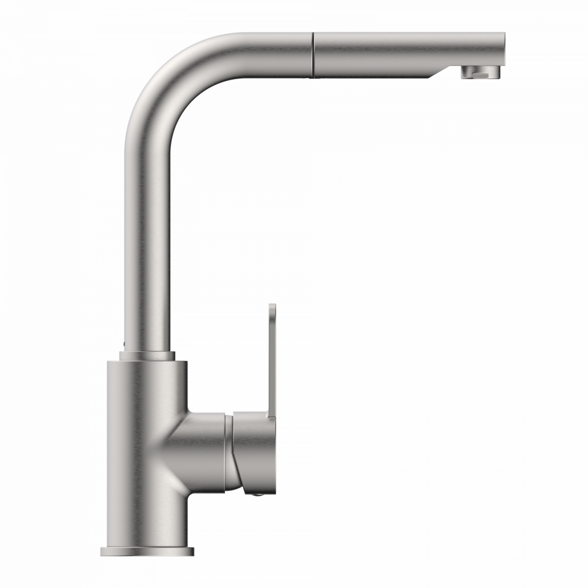 Felis Pull-Out kitchen faucet in brushed nickel | Wasserwerk