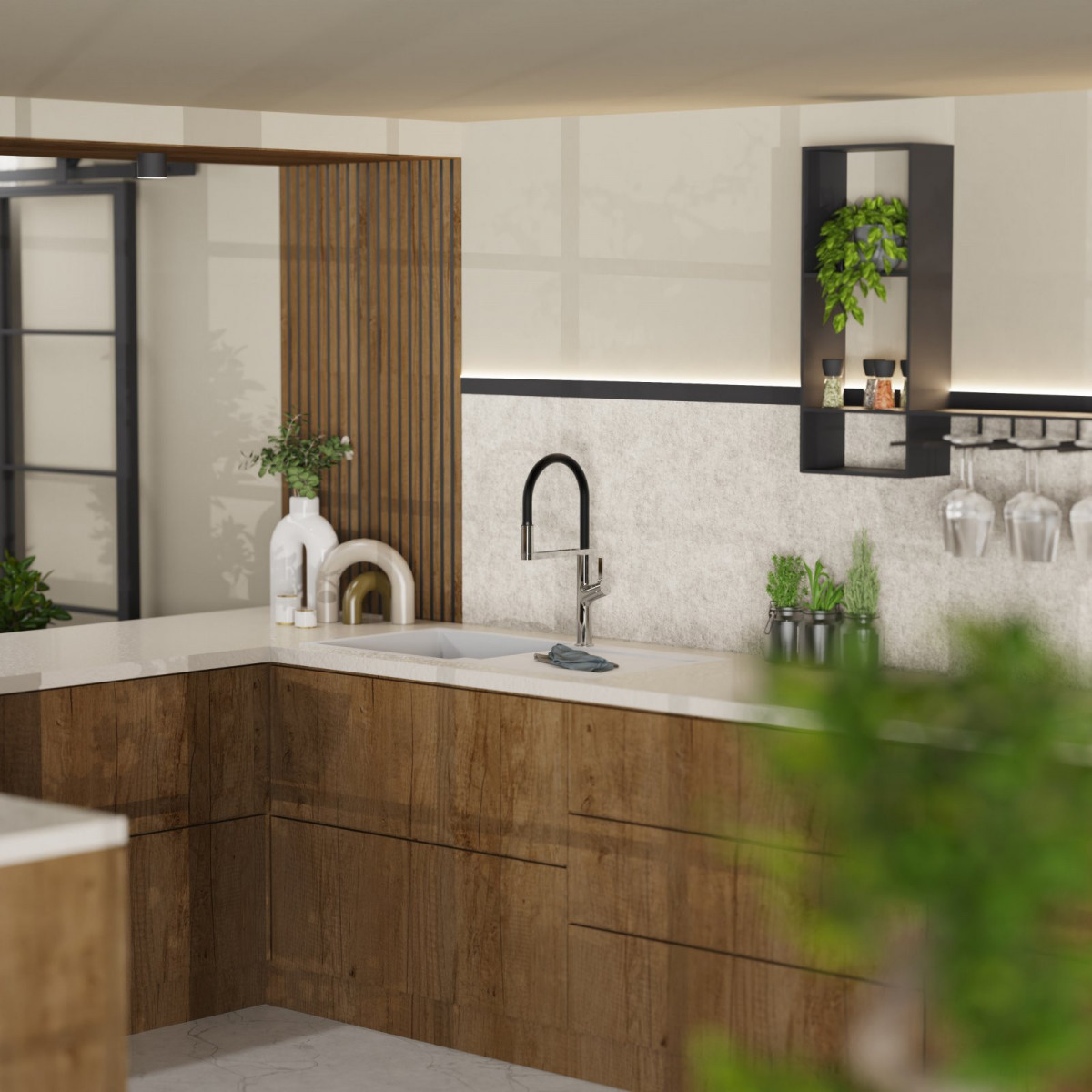 Atik kitchen faucet in chrome | Wasserwerk