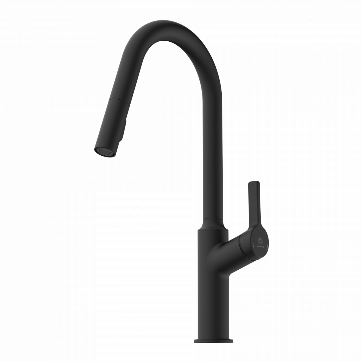 Okab kitchen faucet in matte black | Wasserwerk