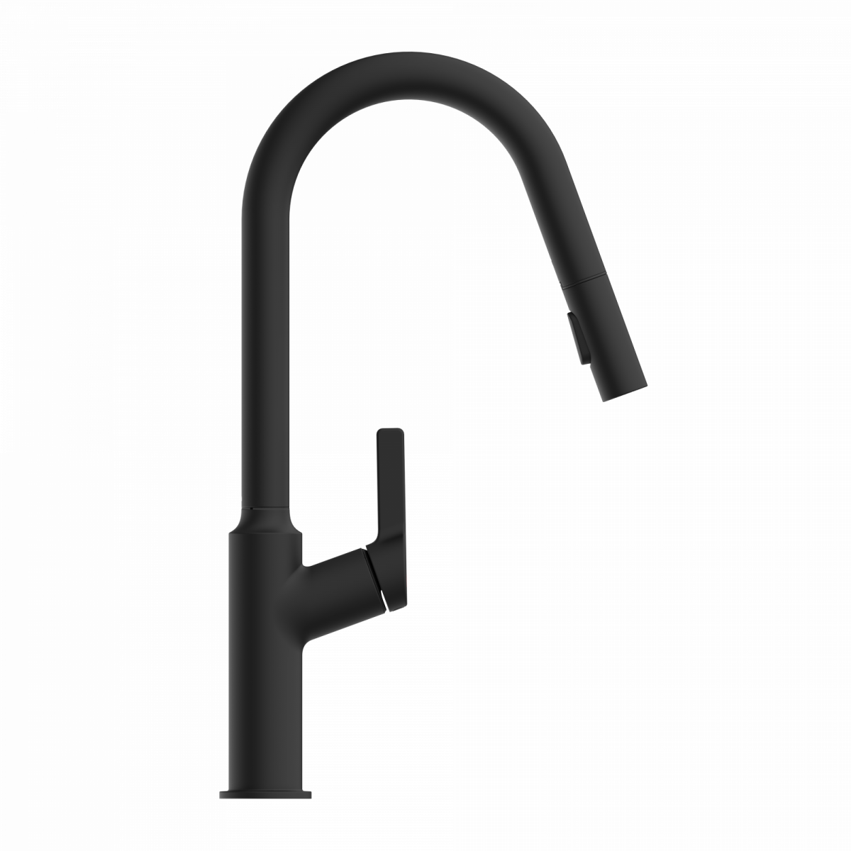 Okab kitchen faucet in matte black | Wasserwerk
