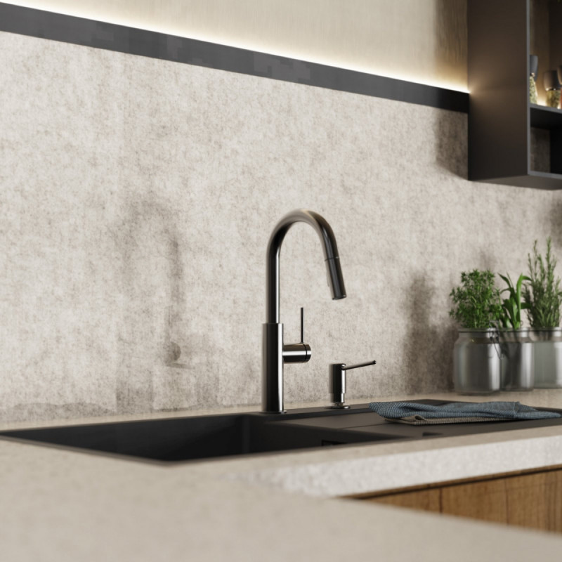 Soap Dispenser in matte graphite | Wasserwerk