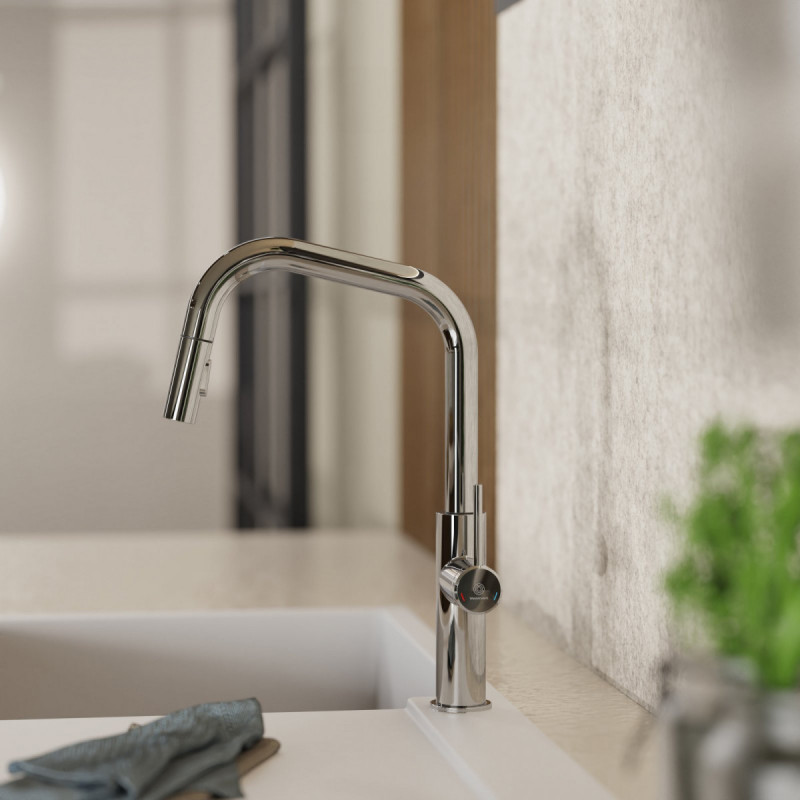 Rana Edge kitchen faucet in chrome | Wasserwerk