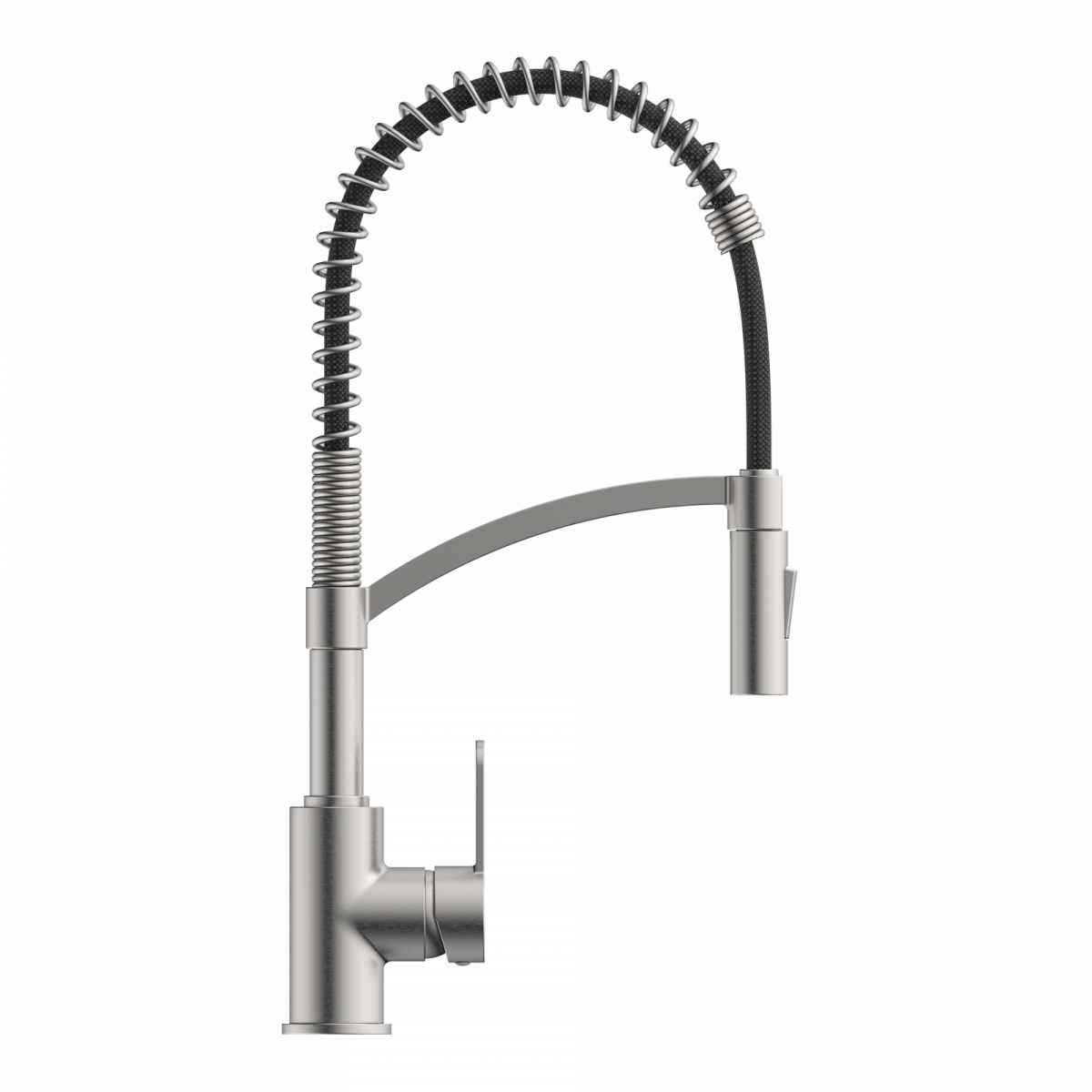 Felis Semi Pro kitchen faucet in brushed nickel | Wasserwerk