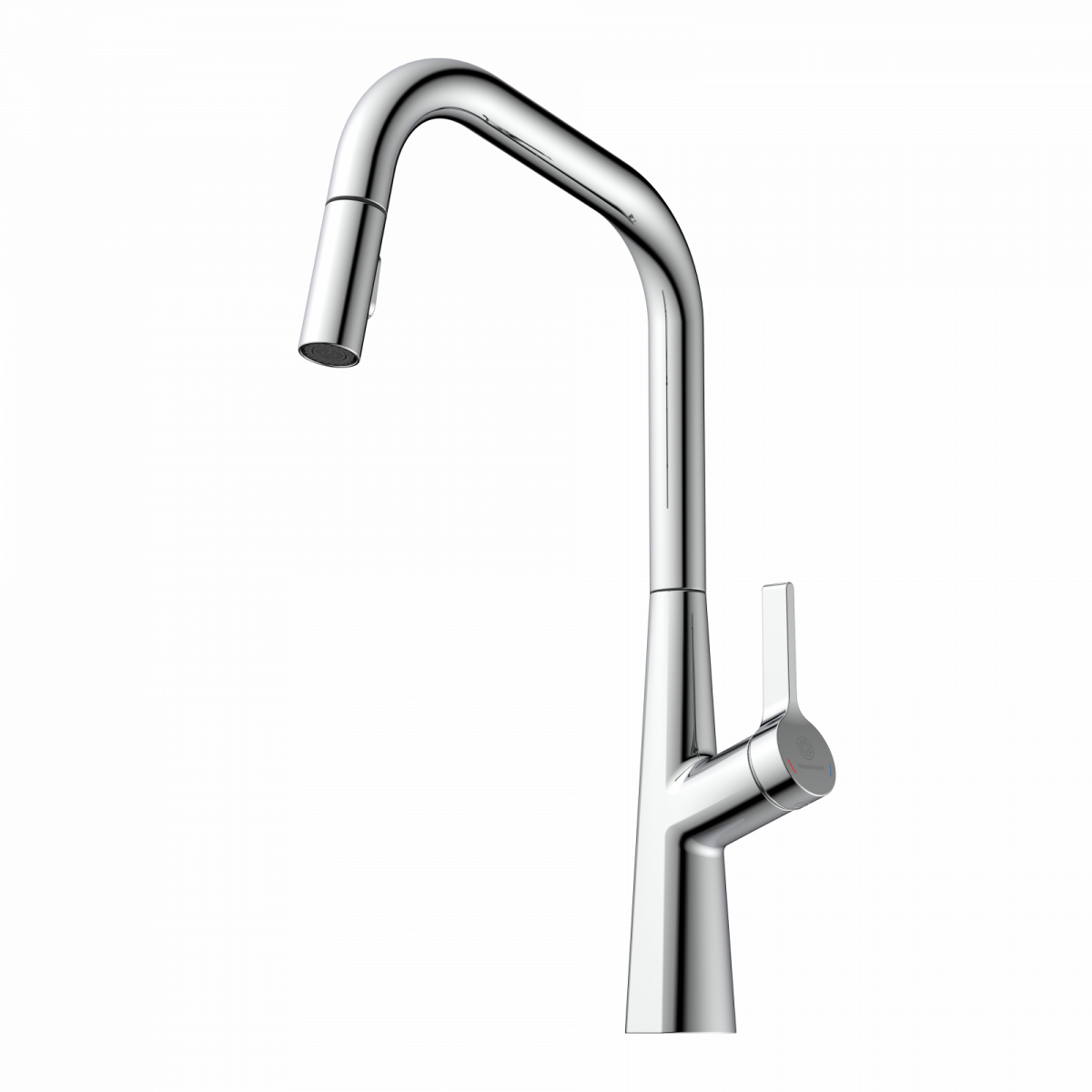 Keid Edge kitchen faucet in chrome | Wasserwerk