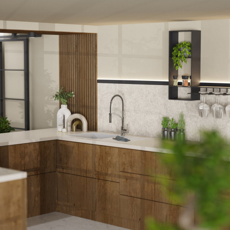 Felis Semi Pro kitchen faucet in chrome | Wasserwerk