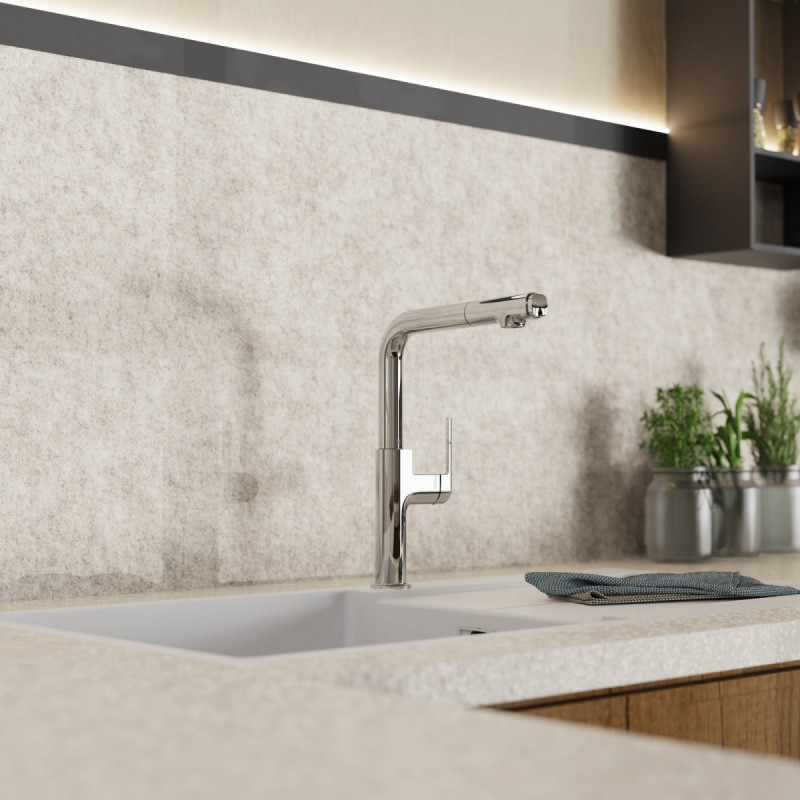Polis kitchen faucet in chrome | Wasserwerk