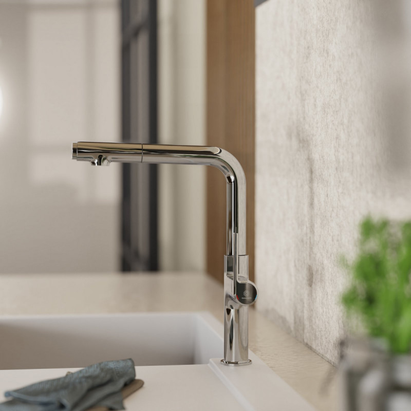 Polis kitchen faucet in chrome | Wasserwerk