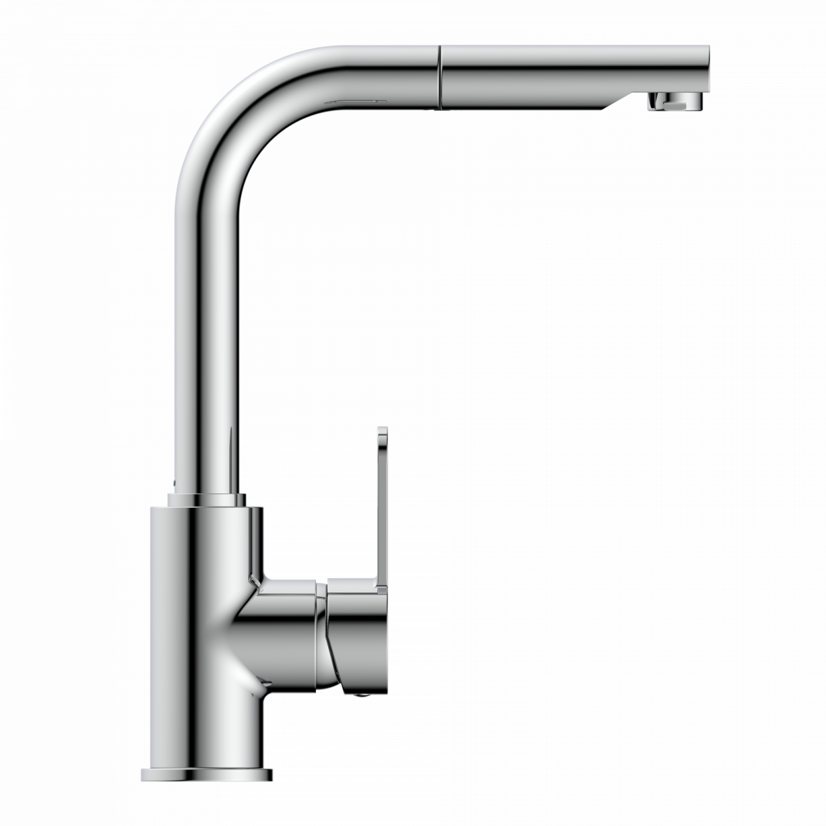 Felis Pull-Out kitchen faucet in chrome | Wasserwerk