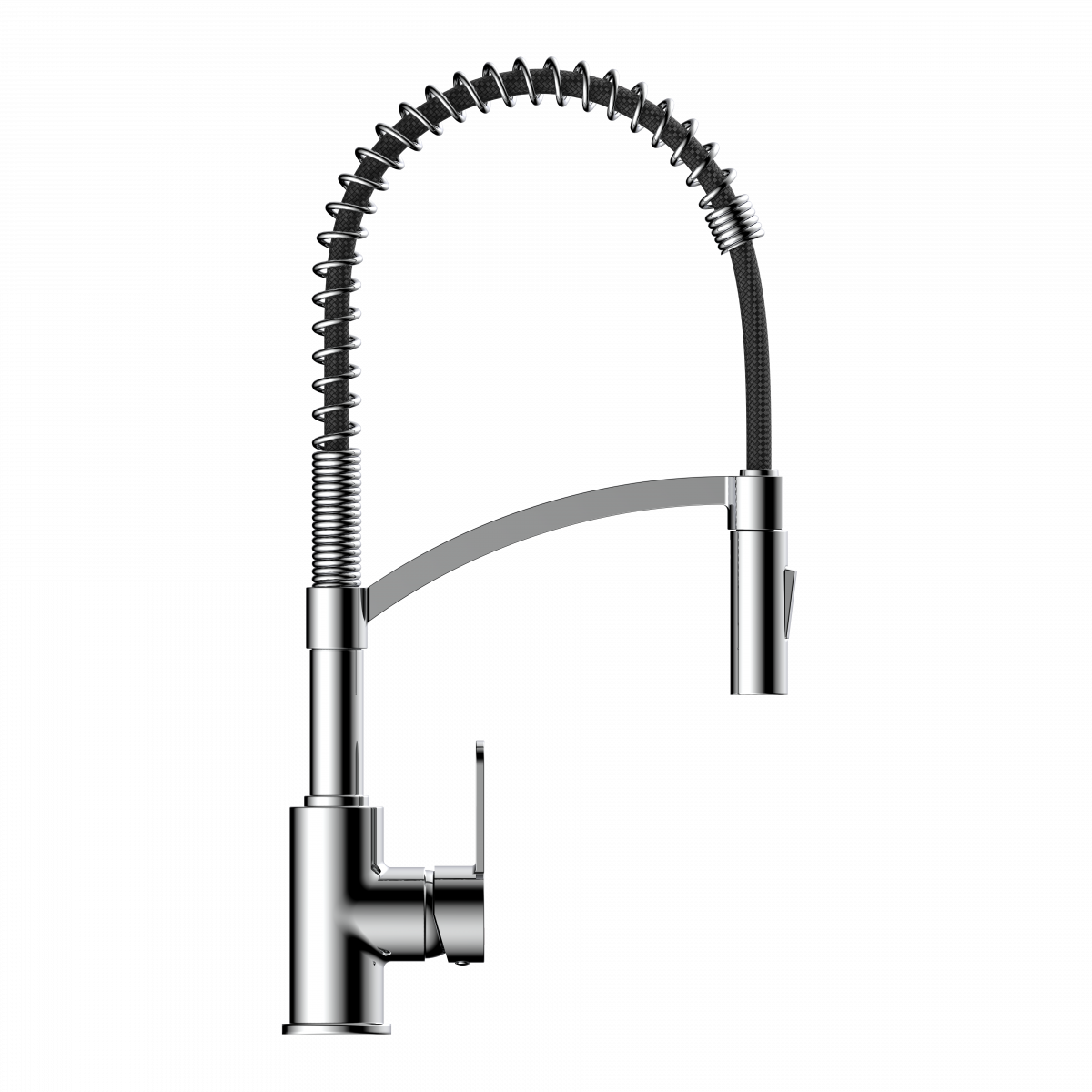 Felis Semi-Pro, Kitchen faucet semi-pro with pull-down spiral spring in chrome