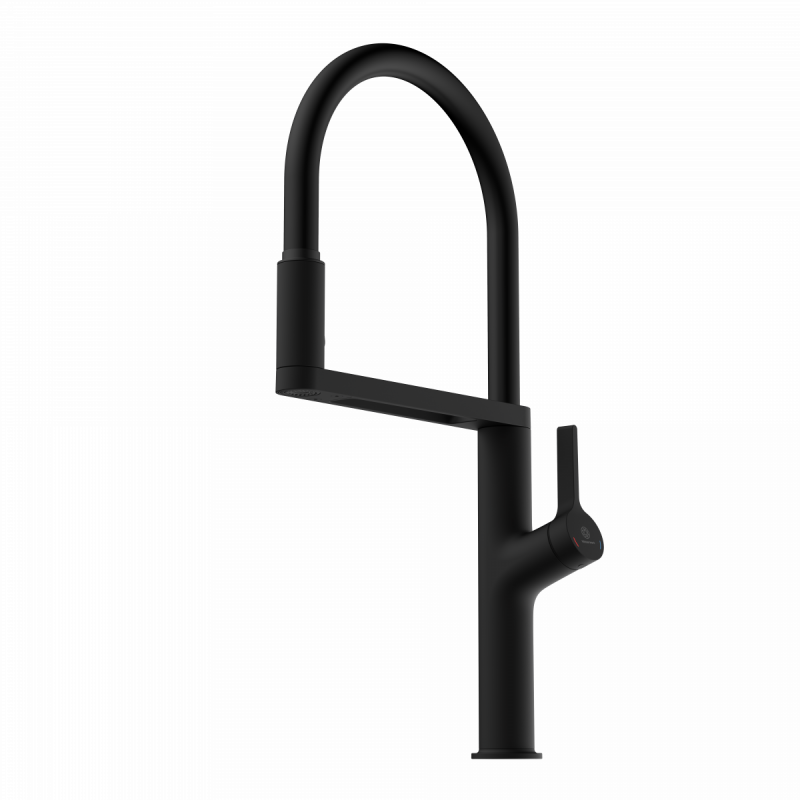 Atik, Kitchen faucet semi-pro with pull-down soft-touch hose in matte black