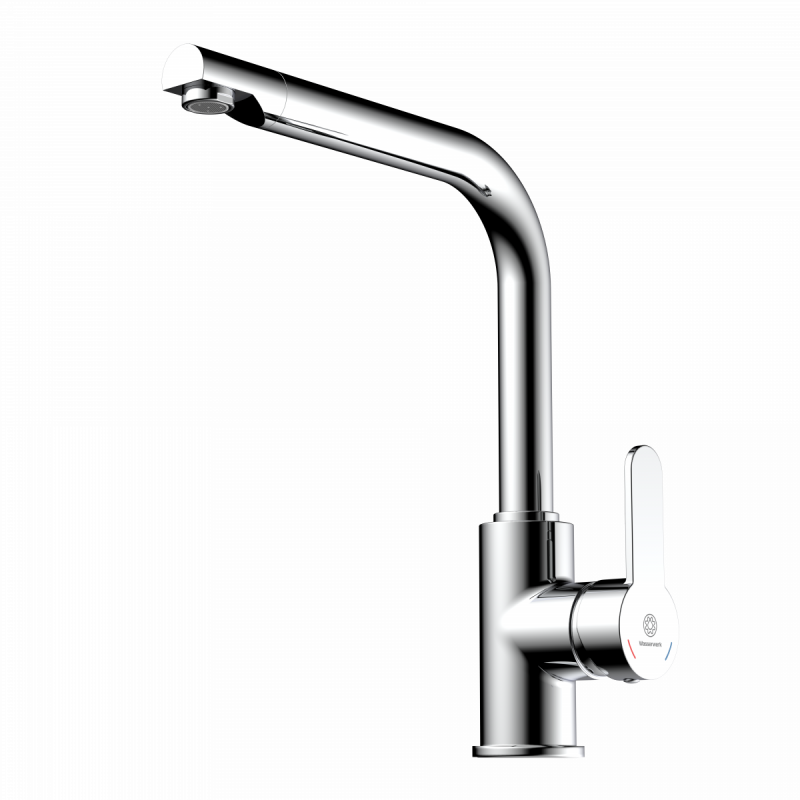 Felis Straight, Kitchen faucet with straight spout in chrome