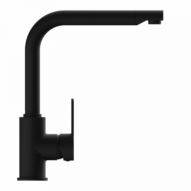 Felis Straight, Kitchen faucet with straight spout in matte black